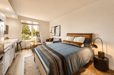 Floor plan for studio, 1 bath, 415 sqft